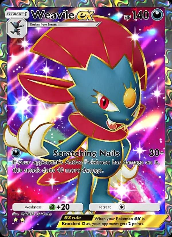 Weavile ex (Front)
