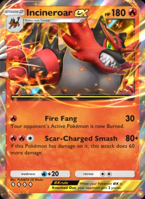Incineroar ex (Front)