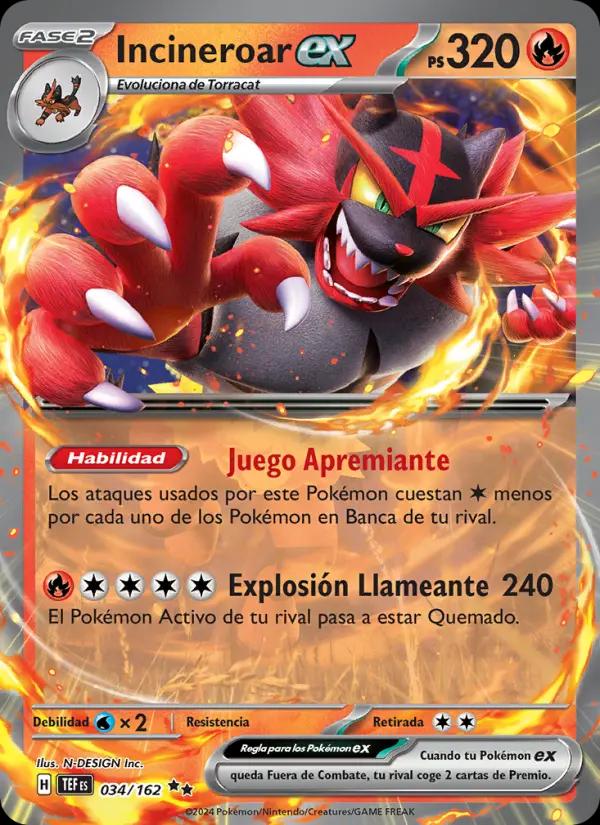 Incineroar ex (Front)