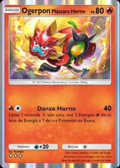 Máscara de llama de hogar Ogerpon B2-027