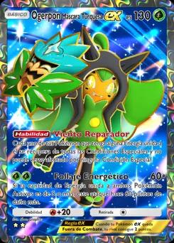 Máscara Verde Azulado Ogerpon ex B2-180