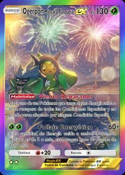 Máscara Verde Azulado Ogerpon ex B2-194